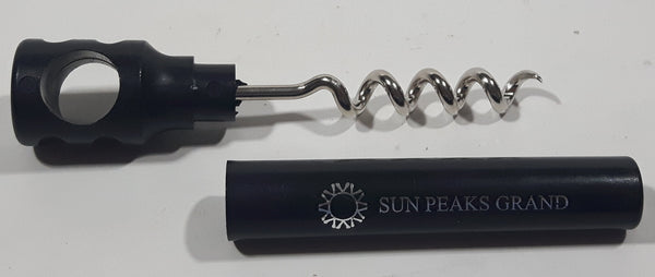 Sun Peaks Grand Black Plastic Corkscrew Wine Bottle Opener