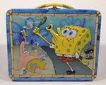 2008 Viacom Nickelodeon Spongebob Squarepants Embossed Tin Metal Lunch Box Container