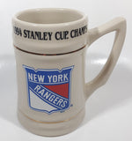 1994 Stanley Cup Champs New York Rangers NHL Ice Hockey Team 5 1/2" Tall Ceramic Beer Mug Cup