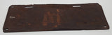 Antique 1923 Indiana Brown with White Letters Metal Vehicle License Plate Tag 22 442