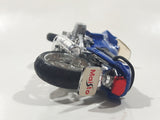 Maisto Mega Bikes BMW R1100RS Motor Cycle Blue 1:18 Scale Die Cast Toy Vehicle Missing Handlebars and Kickstand 4 3/4" Long