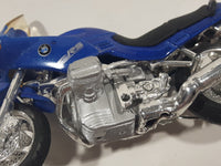 Maisto Mega Bikes BMW R1100RS Motor Cycle Blue 1:18 Scale Die Cast Toy Vehicle Missing Handlebars and Kickstand 4 3/4" Long
