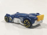 2019 Hot Wheels Experimotors Slide Kick Dark Blue Die Cast Toy Car Vehicle
