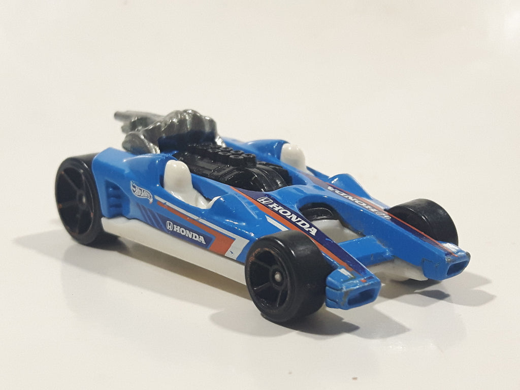 2015 Hot Wheels HW Race Team Honda Racer Blue Die Cast Toy Race Car Ve ...