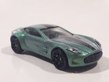 2018 Hot Wheels HW Exotics Aston Martin One-77 Metallic Green Die Cast Toy Car Vehicle
