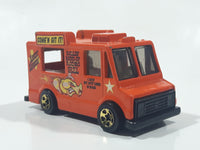 2002 Hot Wheels Wild Frontier Good Humor Truck Saucey Sanders' Orange Catering Food Truck Die Cast Toy Car Vehicle