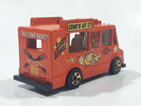 2002 Hot Wheels Wild Frontier Good Humor Truck Saucey Sanders' Orange Catering Food Truck Die Cast Toy Car Vehicle