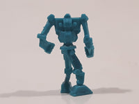 Autobots Transformers Style Blue Miniature 1 1/8" Tall Toy Figure in Vending Machine Capsule
