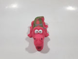 Pink Rubber Alligator Crocodile 3 1/2" Long Toy Figure