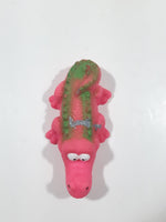 Pink Rubber Alligator Crocodile 3 1/2" Long Toy Figure