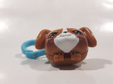 2004 Hasbro OddzOn Brown Dog 2 3/8" Wide Plastic Opening Keyring Clip