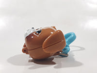 2004 Hasbro OddzOn Brown Dog 2 3/8" Wide Plastic Opening Keyring Clip