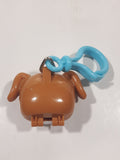 2004 Hasbro OddzOn Brown Dog 2 3/8" Wide Plastic Opening Keyring Clip