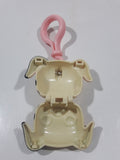 2004 Hasbro OddzOn White Spotted Dog 2 3/8" Wide Plastic Opening Keyring Clip