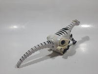 2005 McDonald's Wowwee Robopet Roboreptile White with Black Stripes 7" Long Plastic Toy Figure