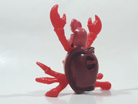 1996 McDonald's Disney Little Mermaid Sebastian Crab 3 1/4" Tall Plastic Wind Up Moving Toy Figure