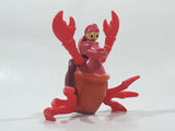 1996 McDonald's Disney Little Mermaid Sebastian Crab 3 1/4" Tall Plastic Wind Up Moving Toy Figure