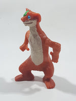 2009 McDonald's Fox Ice Age Dawn of The Dinosaurs Movie Film Buck The One Eyed Weasel 3 1/2" Tall Toy Figure - Working