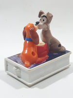 1998 McDonald's Disney Lady and the Tramp VHS Pull Back 3" Long PVC Toy Train Figure Vehicle