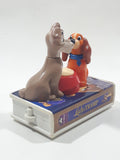 1998 McDonald's Disney Lady and the Tramp VHS Pull Back 3" Long PVC Toy Train Figure Vehicle