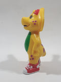 1996 The Lions Group Barney The Dinosaur BJ Yellow 3 1/4" Tall PVC Toy Figure