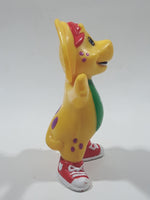 1996 The Lions Group Barney The Dinosaur BJ Yellow 3 1/4" Tall PVC Toy Figure