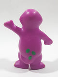 1996 The Lions Group Barney The Dinosaur Barney Purple 3 1/4" Tall PVC Toy Figure