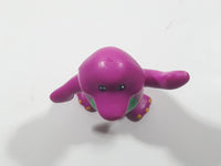 1996 The Lions Group Barney The Dinosaur Barney Purple 3 1/4" Tall PVC Toy Figure