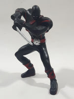 California Costume Inc Black Ninja with Sword 3 3/4" Tall Toy Figure