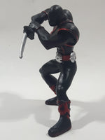 California Costume Inc Black Ninja with Sword 3 3/4" Tall Toy Figure