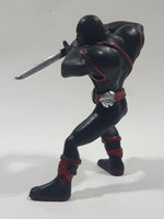 California Costume Inc Black Ninja with Sword 3 3/4" Tall Toy Figure
