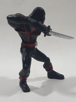 California Costume Inc Black Ninja with Sword 3 3/4" Tall Toy Figure