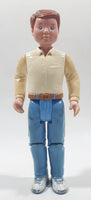 1993 F-P Fisher Price Loving Family Dad in White Shirt and Blue Pants 5 3/4" Tall Toy Figure