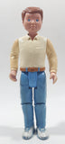 1993 F-P Fisher Price Loving Family Dad in White Shirt and Blue Pants 5 3/4" Tall Toy Figure