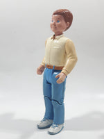1993 F-P Fisher Price Loving Family Dad in White Shirt and Blue Pants 5 3/4" Tall Toy Figure
