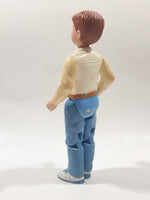 1993 F-P Fisher Price Loving Family Dad in White Shirt and Blue Pants 5 3/4" Tall Toy Figure