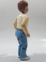 1993 F-P Fisher Price Loving Family Dad in White Shirt and Blue Pants 5 3/4" Tall Toy Figure