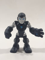 2010 Marvel Super Hero Squad Ironman in Black Grey Blue Armor 2 3/8" Tall Toy Figure