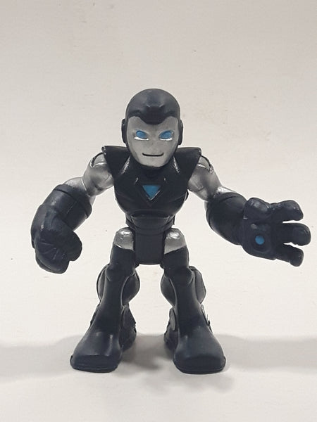 2010 Marvel Super Hero Squad Ironman in Black Grey Blue Armor 2 3/8" Tall Toy Figure