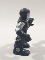 2010 Marvel Super Hero Squad Ironman in Black Grey Blue Armor 2 3/8" Tall Toy Figure