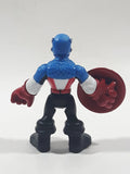 2010 Marvel Super Hero Squad Captain America 2 3/8" Tall Toy Figure