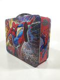 2009 Marvel Spider-Man Spider-Sense Embossed Tin Metal Lunch Box Container