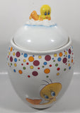 2007 Tindex Warner Bros. Looney Tunes Tweety Bird Colorful Dots 9 1/2" Tall Ceramic Cookie Jar