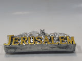 Jerusalem 4 1/2" Wide 3D Resin Fridge Magnet Travel Souvenir