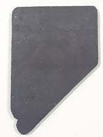 M&F Nevada State Shaped Black Silver and Blue 1 5/8" x 2 1/2" Fridge Magnet Travel Souvenir