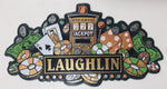 Laughlin Nevada Jackpot 777 Gambling Poker Chips and Cash Themed 2 7/8" x 5 1/2" Rubber Fridge Magnet Travel Souvenir