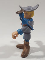 2010 Character Options Hanna Barbera Scooby Do! Fred as a Pirate with Parrot 2 3/4" Tall Toy Action Figure