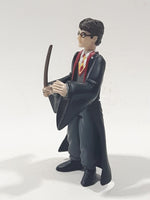 2004 WBEI Harry Potter Hogwarts Uniform with Wand 2 5/8" Tall Toy Action Figure