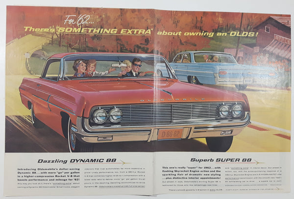 1962 Saturday Evening Post 1962 Oldsmobile Dynamic 13 1/2" x 20 3/4" Magazine Print Ad