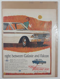 1962 Saturday Evening Post 1962 Ford Fairlane 500 13 1/2" x 20 1/2" Magazine Print Ad